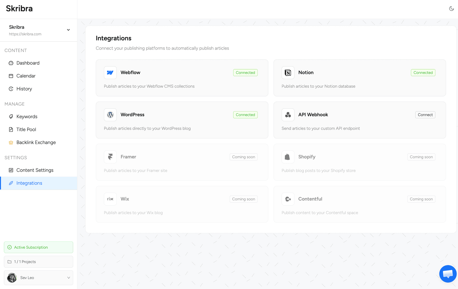 CMS integrations